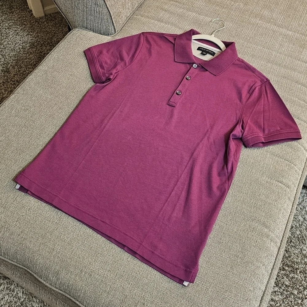 Banana Republic Purple Casual Career Office Work Polo Shirt Size Small